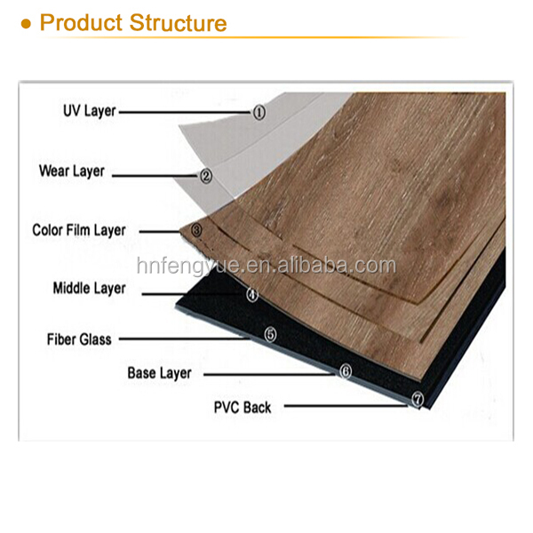 良い価格5mm厚pvc床材0.5mm緩いレイ摩耗層緩いレイlvt緩いレイビニル床材の板 問屋・仕入れ・卸・卸売り