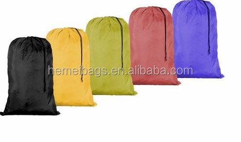 コード付きナイロンランドリーバッグ分類された色やパターン問屋・仕入れ・卸・卸売り