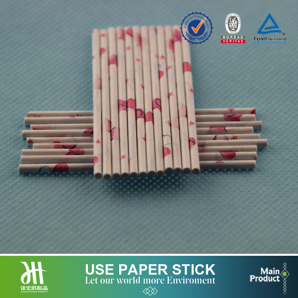Customized design priting lollipop paper sticks