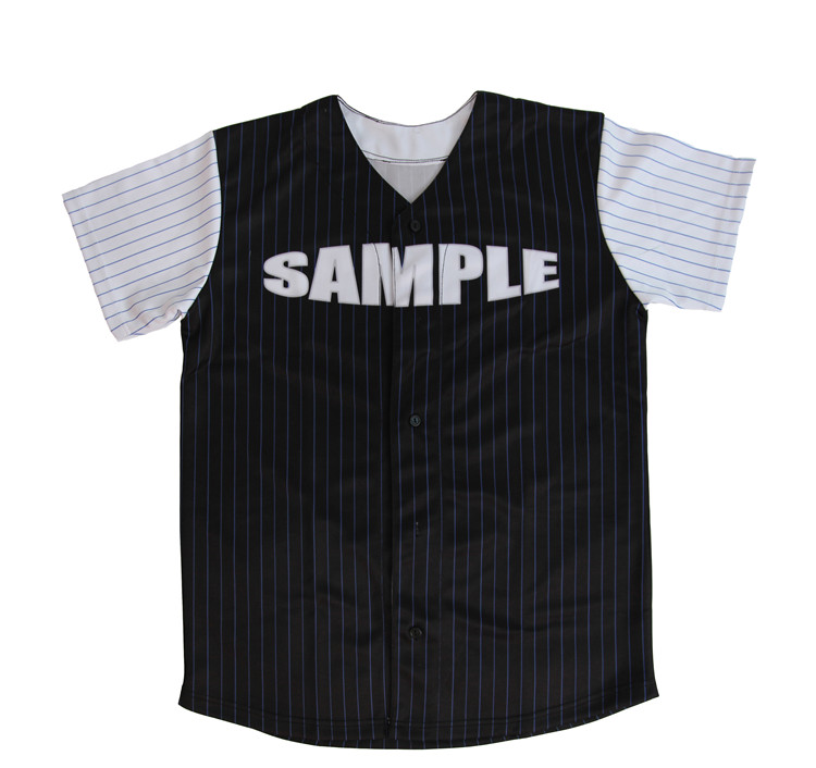 Blank Black Baseball Jersey