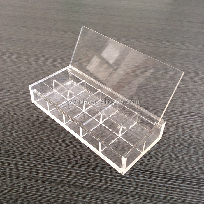 Source Plexiglass rectangular box acrylic box with hinged lid on  m.