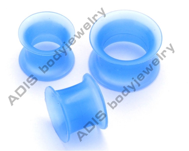 Custom Jewelry China Special Style Blue Sillion Ear Flesh Tunnel (1)