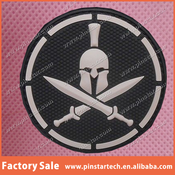 Custom Spartan Pvc Tactical Badge Black Ops Combat Morale Us Military