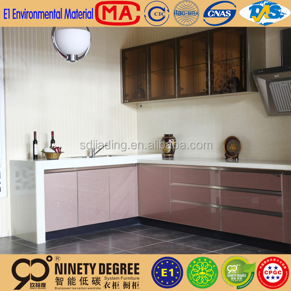 13 years' Australia project experience manufacturer modern dark chocolate melamine kitchen cabinet