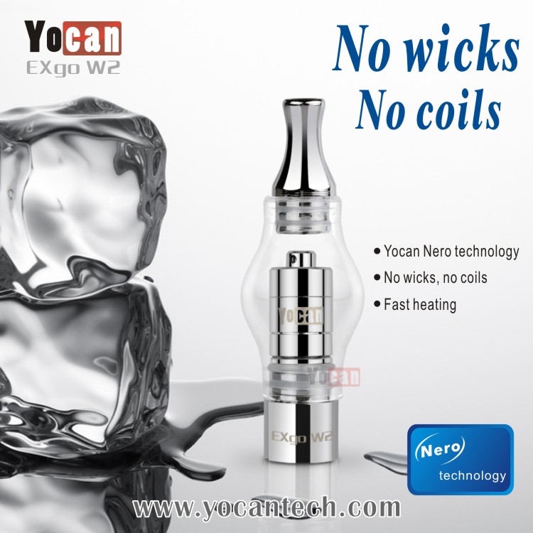 temperature control Yocan Nero technology no wicks no coils EXgo W2 refillable e cigarette