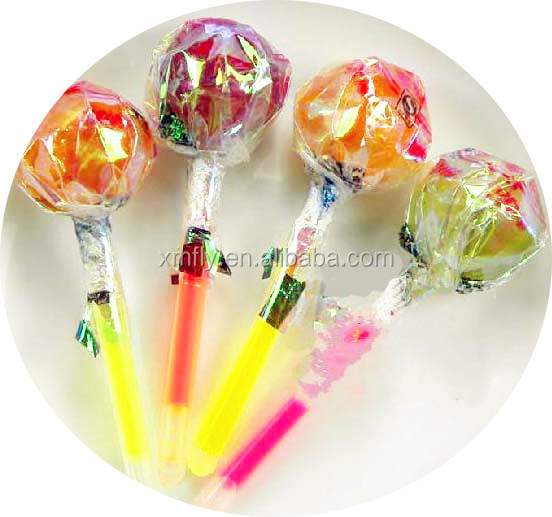 Light Stick Lollipop Chupa Chups With Rainbow Ball Shape