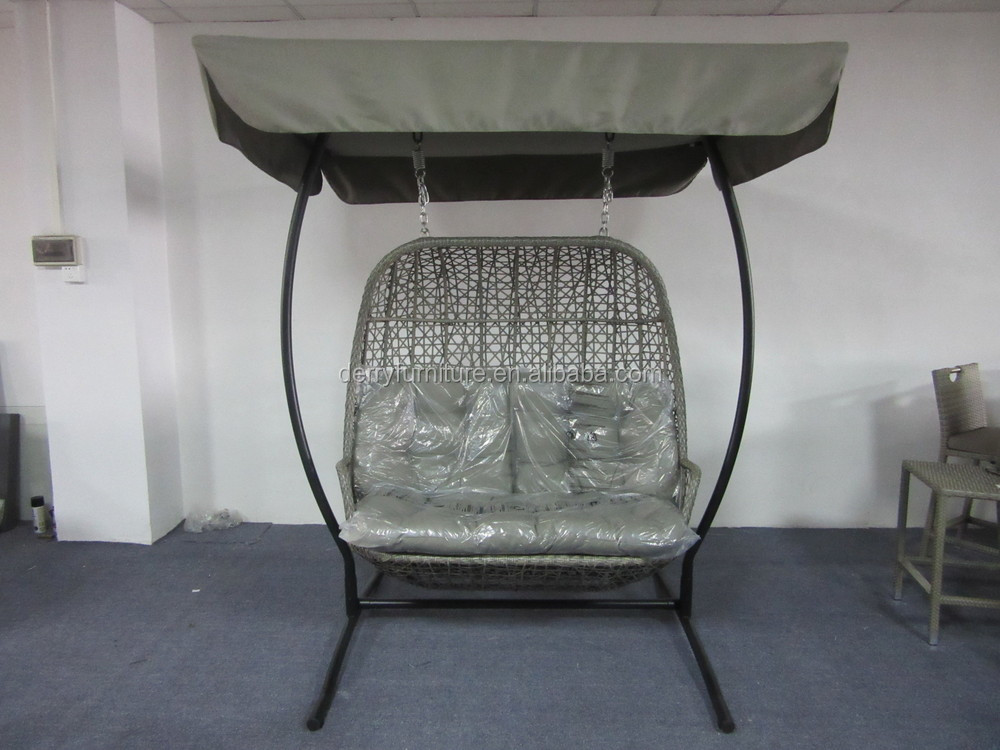 アフリカンスタイルフラットグレー色籐吊り椅子仕入れ・メーカー・工場