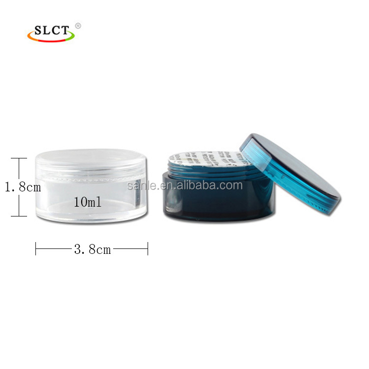 Cosmetic plastic jars with lids
