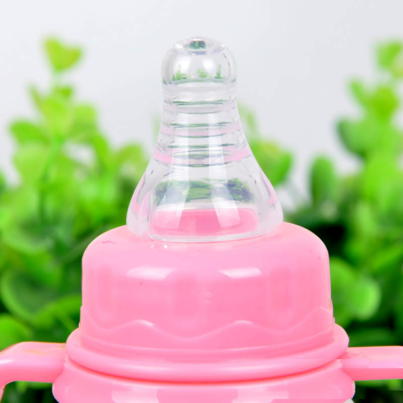 280ML PP Material Cheap Baby feeding bottle infant milk bottle newborn nursing bottle baby\\\'s bottle feeder pink