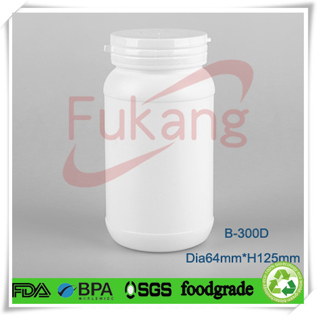 plastic chewing gum white container,70ml chewing candy HDPE plastic jar,round herbal candy HDPE bottle
