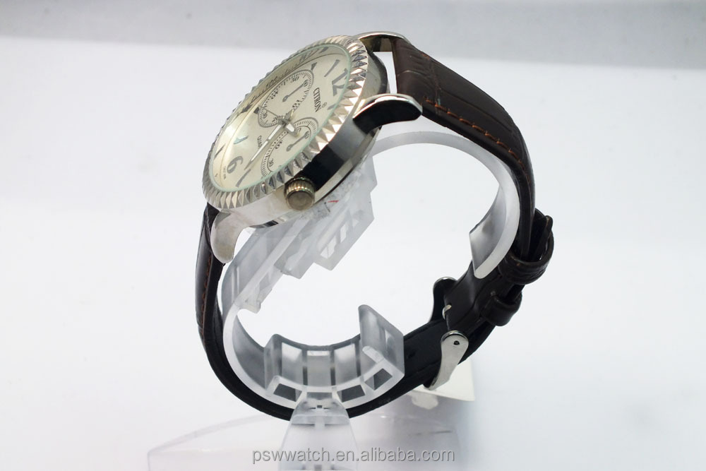 High-grade quartz watch lady day/date wrist watch cheap wrist watch