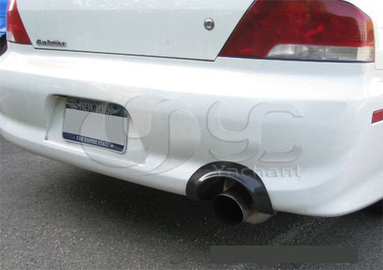 2003-2007 Mitsubishi Evolution EVO 8 9 USDM OEM Rear  Bumper Exhaust Heatshield CF (6).jpg