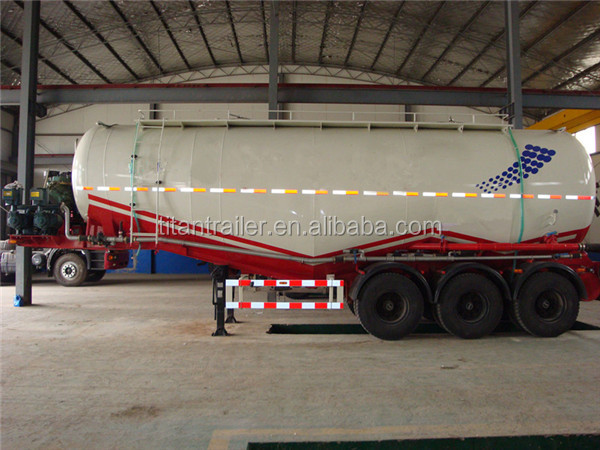 3 axle 36 - 42 cbm tanker truck cement bulk tank tractor trailer in tz