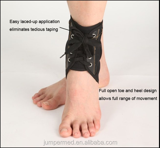 canvas lace-up ankle support brace/bestselling laced ankle