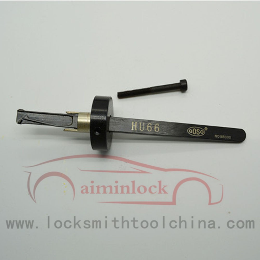 High quality Locksmith Tool VW HU66 Inner Groove Car Lock Pick Set Black AML02