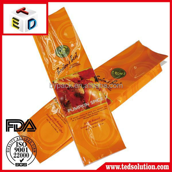 Small empty printing coffee bean packaging bags