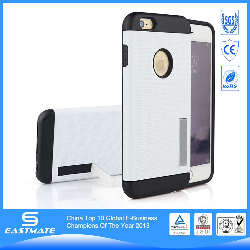 Best selling stand back cover for iphone 6 plus 5.5'