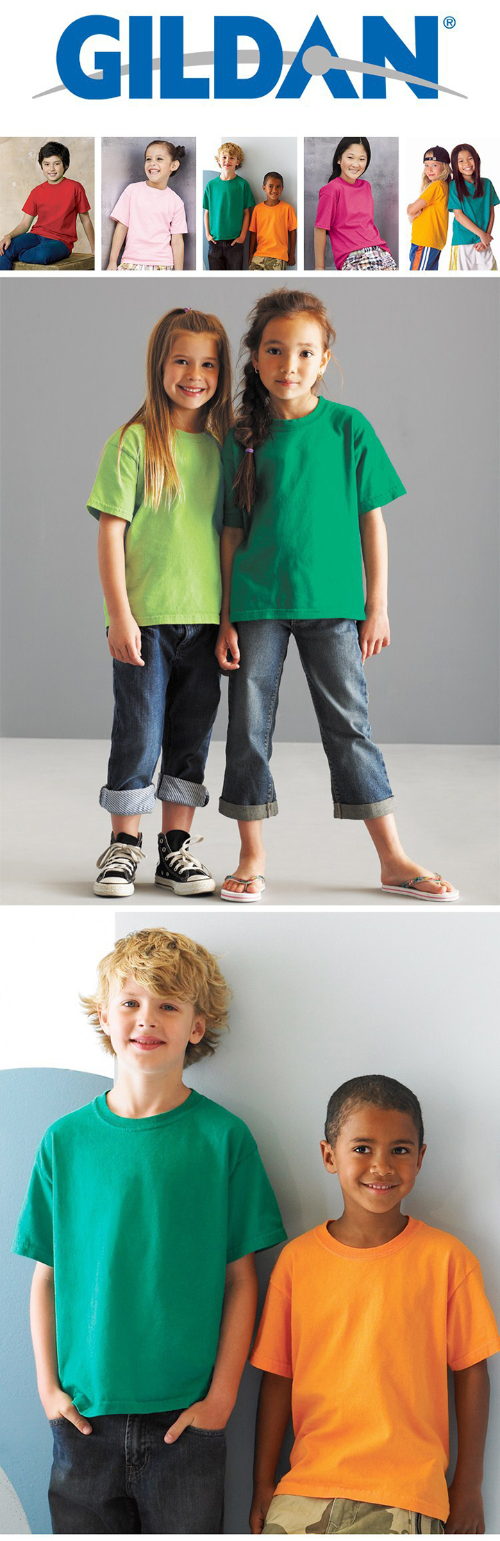 Gildanプレミアムコットン子供tシャツ、子供服、子供tシャツ仕入れ・メーカー・工場