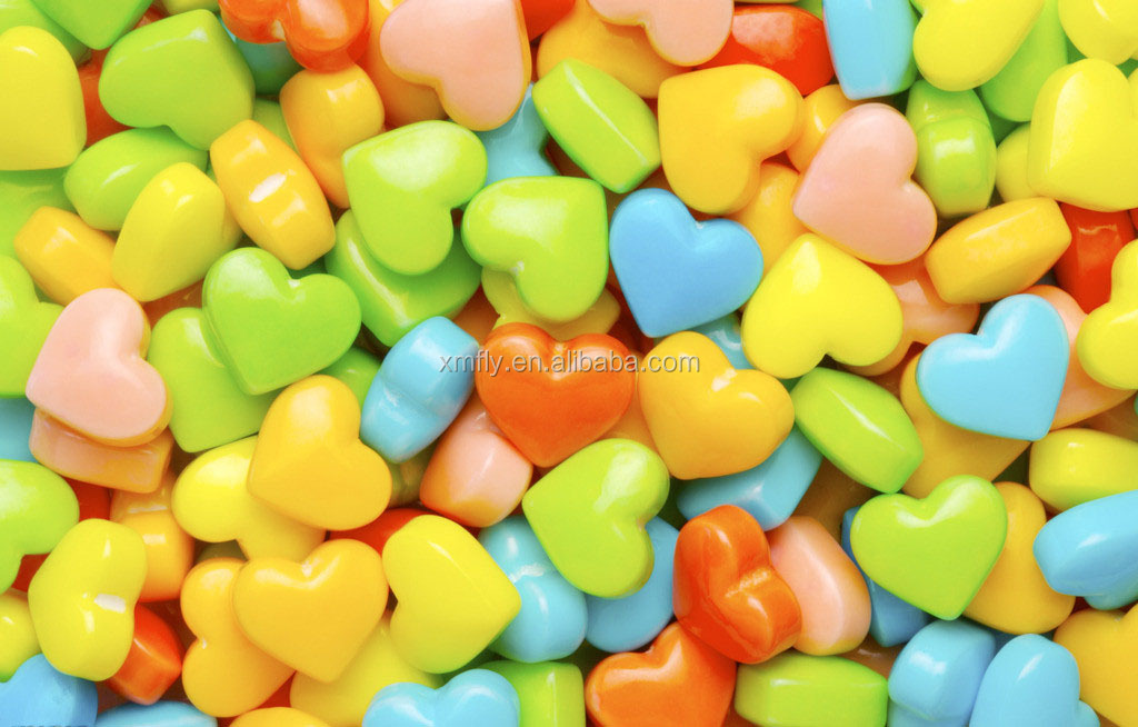 Heart Shape Colorful Compressed Hard Sweet Candy Tablet Candy