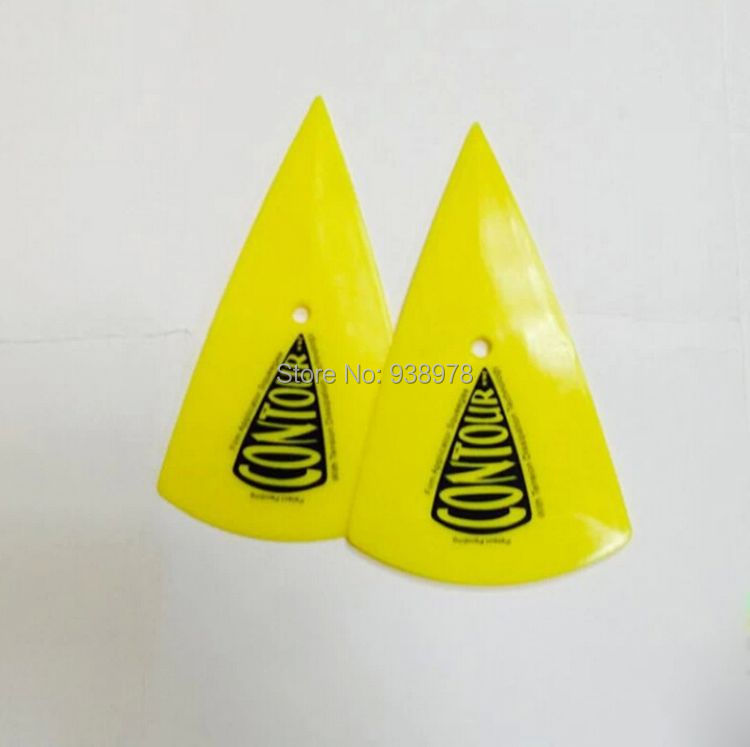Yellow Color Pointed end Scraper squeegee (1).jpg