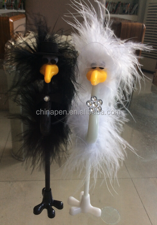 feathery ostrich pens
