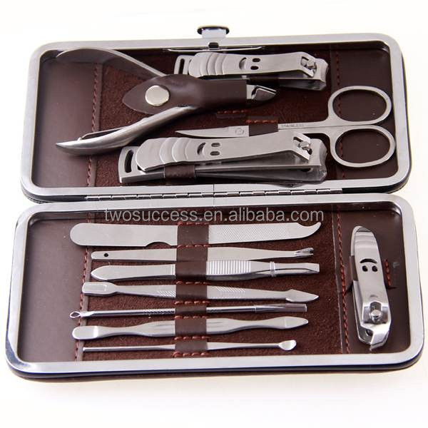Leather bag beauty cute nail manicure set pocked set beauty care