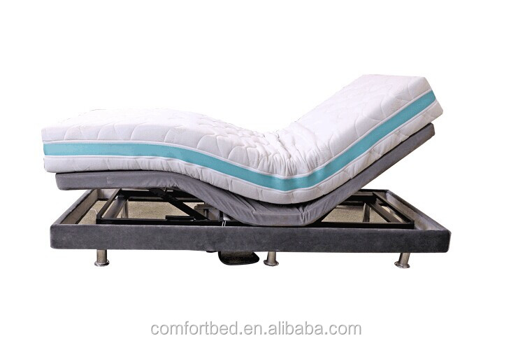 2016人気ホーム家具電動調節可能なベッドでマッサージ機能okinモーター4ゾーン調節可能なベッド仕入れ・メーカー・工場