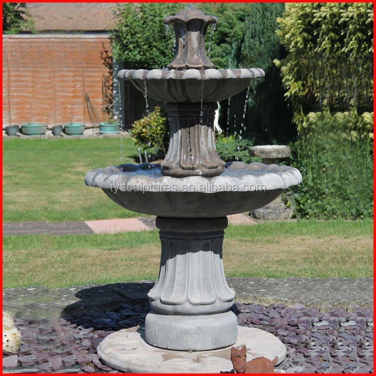 Battery Operated Outdoor Concrete Stone Round Stone Water Fountain Mold