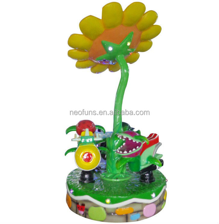 植物対zombiaカルーセル( 3p) nf-k69子供の遊園地の乗り物、 高品質のコイン運営キディライド、 販売のためのアミューズメントライド問屋・仕入れ・卸・卸売り