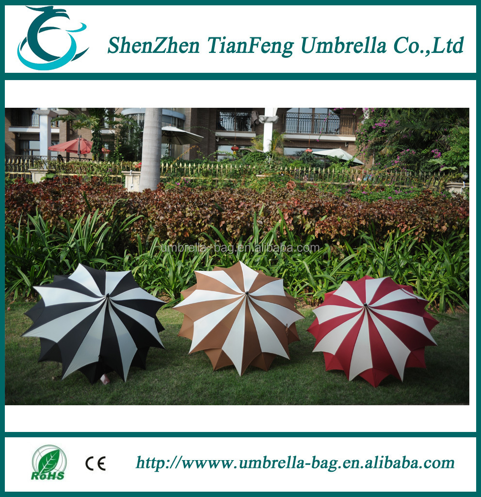 two kinds color fabric maple leaf umbrella easy open and close