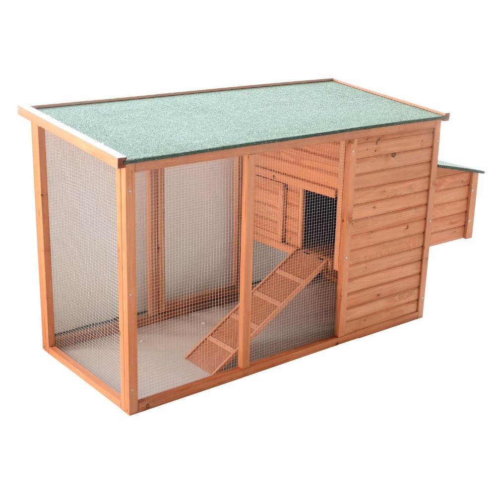 78" Deluxe Wooden Chicken Coops / Hen House Wooden/ Backyard Run