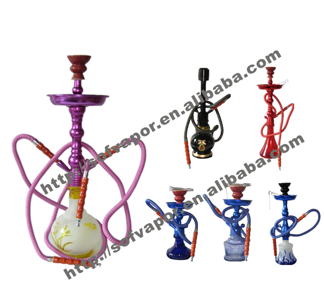 2014 newest Expensive style fashion beautiful green glass BIG Hookah Shisha