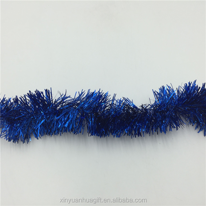 Manufacturer Gold Color Xmas Tinsel Blue And Silver Christmas