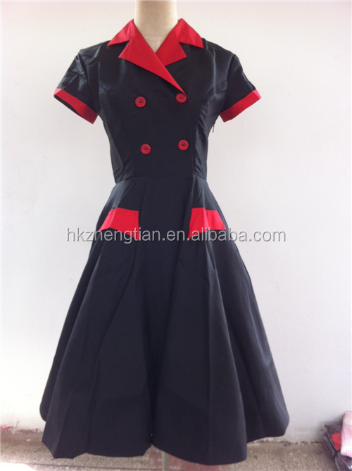 2014年50年代のヴィンテージロカビリードレス熱い販売のピンナップ服と女性服問屋・仕入れ・卸・卸売り