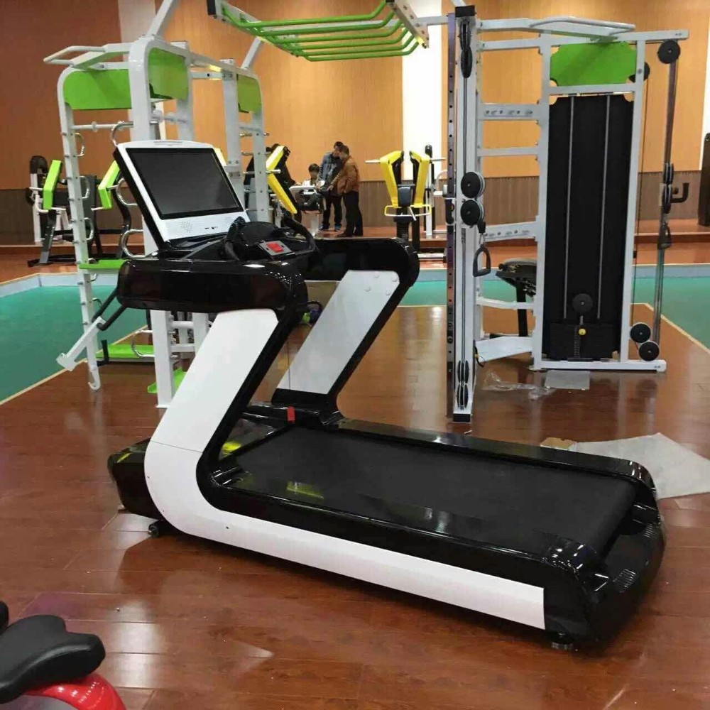 Hot!!! 2016 Newest Treadmill Land Fitness 21.5" Super Big Screen 4hp