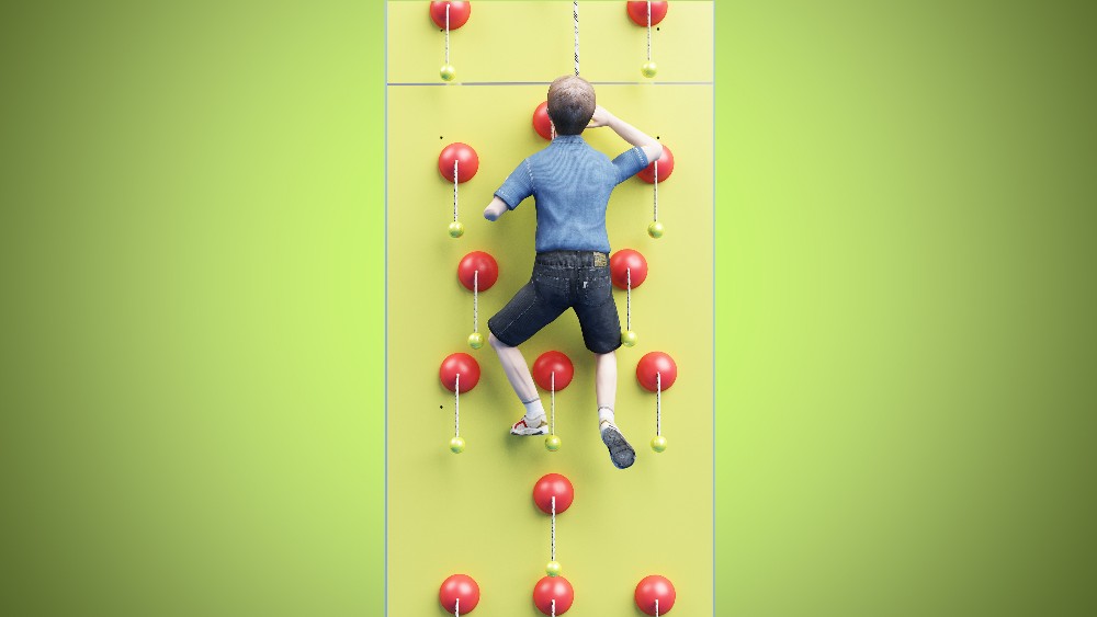 kids indoor climbing wall ,fiberglass drop slide.jpg