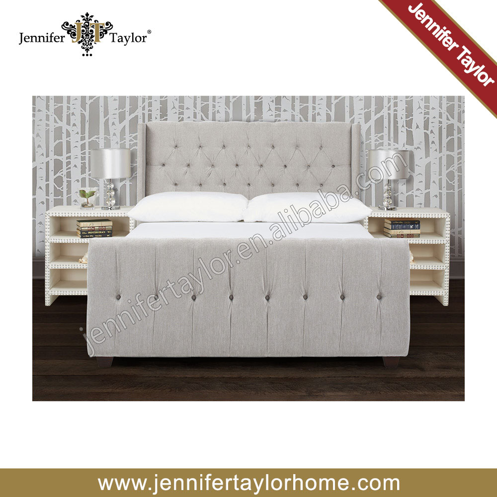 Italië stijl knop getuft houten hotel bed stapelbed metalen bedden ... Bedden europallet