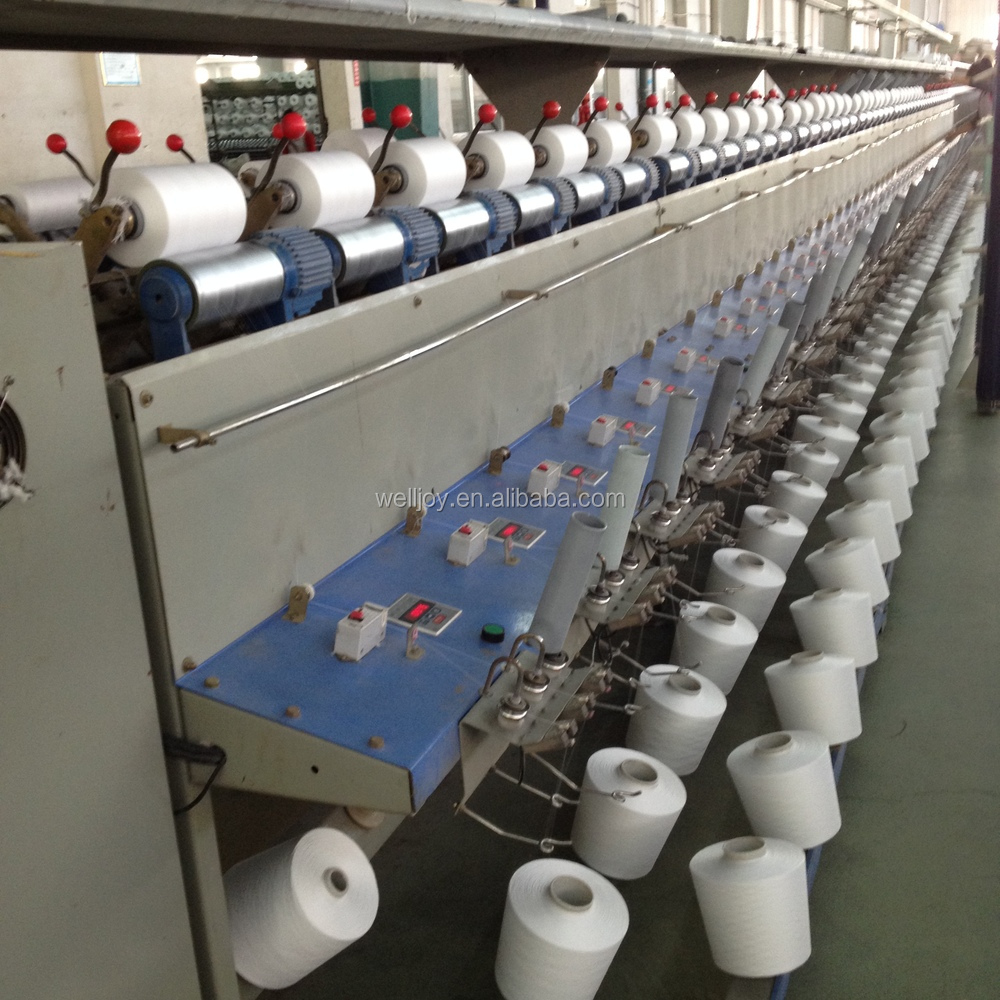 生の白100％ポリエステルリングが糸を紡績でペーパーコーン仕入れ・メーカー・工場