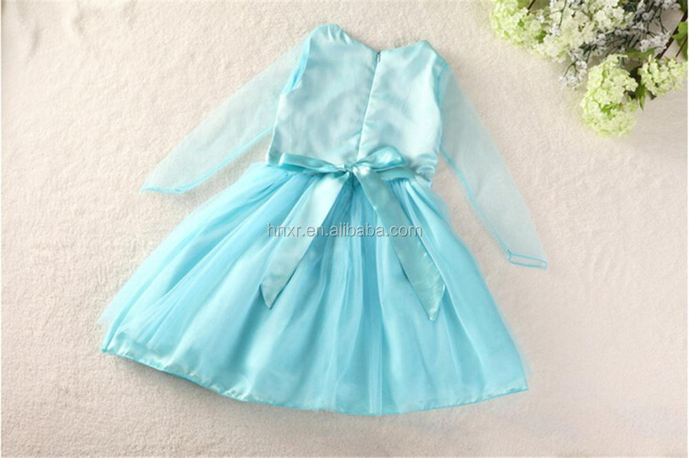 の子供ブティックの服卸売2014年夏の子供服のドレスの少女エルザ冷凍dressfrozen衣類問屋・仕入れ・卸・卸売り