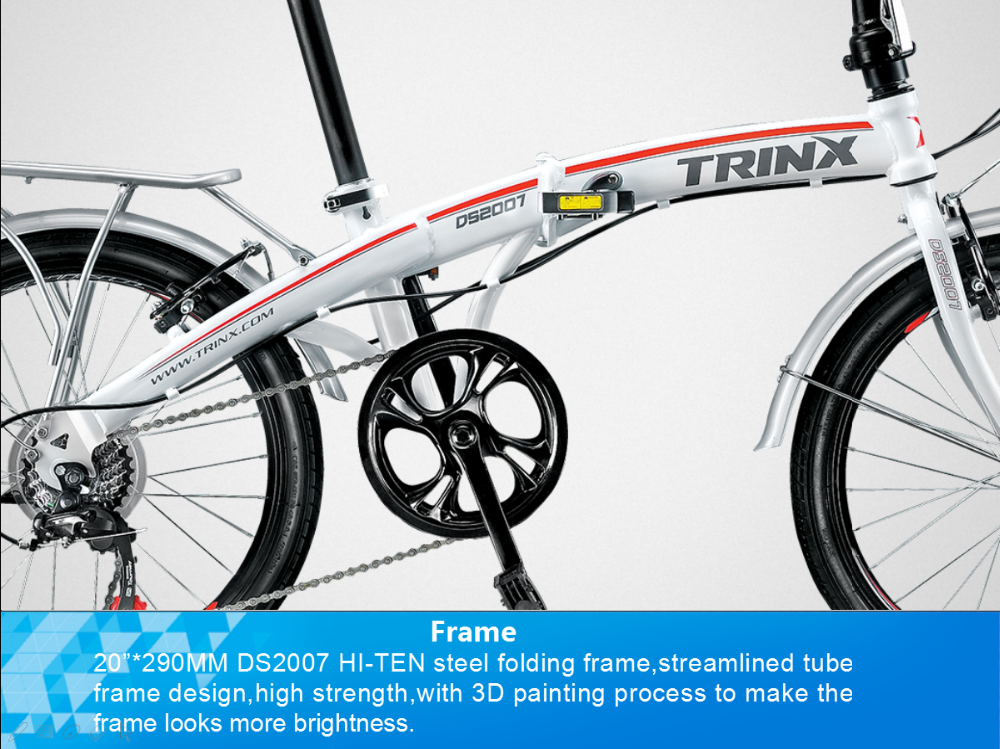 trinx high quality 20 inch folding bike with goo