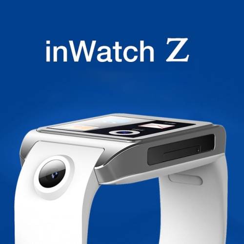 白inwatchz、 4.2スマートな腕時計電話アンドロイド、 ラム: 1gbrom: 8gb、 5.0mpカメラ、 骨伝導スピーカー、 半透過型サファイア問屋・仕入れ・卸・卸売り