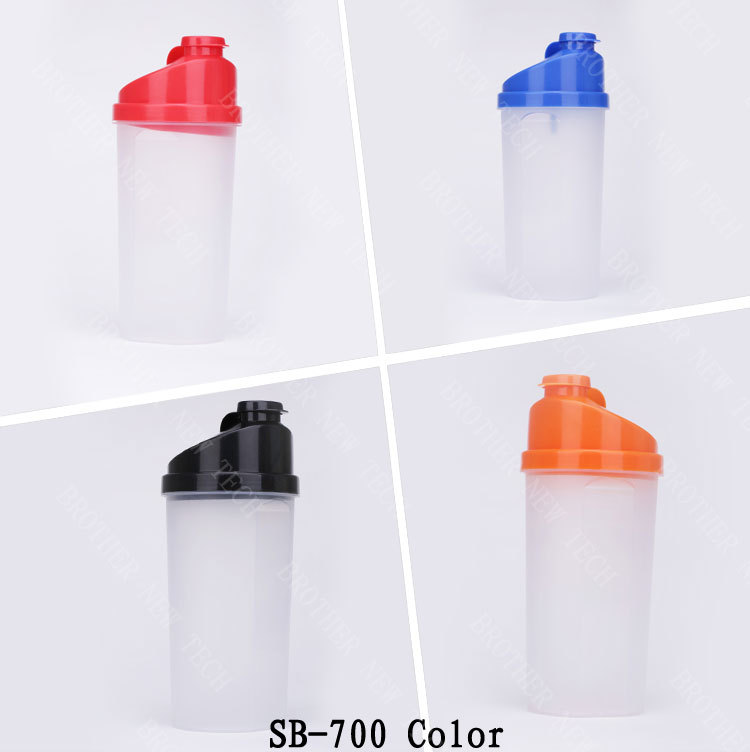 カスタムロゴのプラスチックプロテインシェーカーボトル( sb- 700)問屋・仕入れ・卸・卸売り