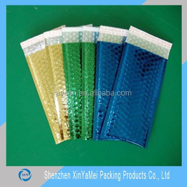 Metallized Bubble Envelopes For Books, Certificate Postal/Self Adhesive Metalized Padded Envelopes
