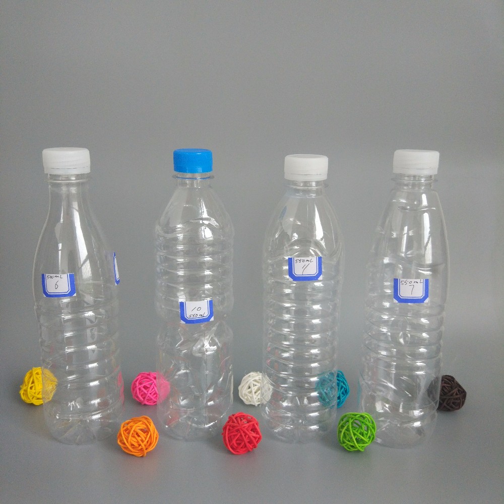 Hot Sale 350ml 500ml 1000l Round Clear Plastic Mineral Water Bottle
