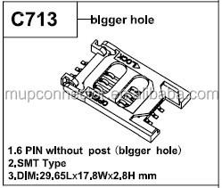 Mup-c713simカードコネクタ仕入れ・メーカー・工場