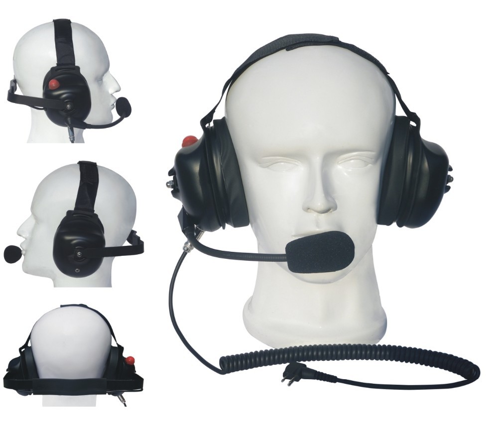 2way Communication Noise Cancelling Radio Headsets With Dynamic