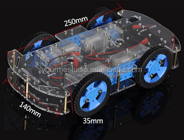 tracking race car electronic remote control double-deck 4wd