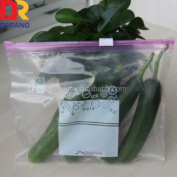 Clear LDPE slider bag with zipper/LDPE zipper bag