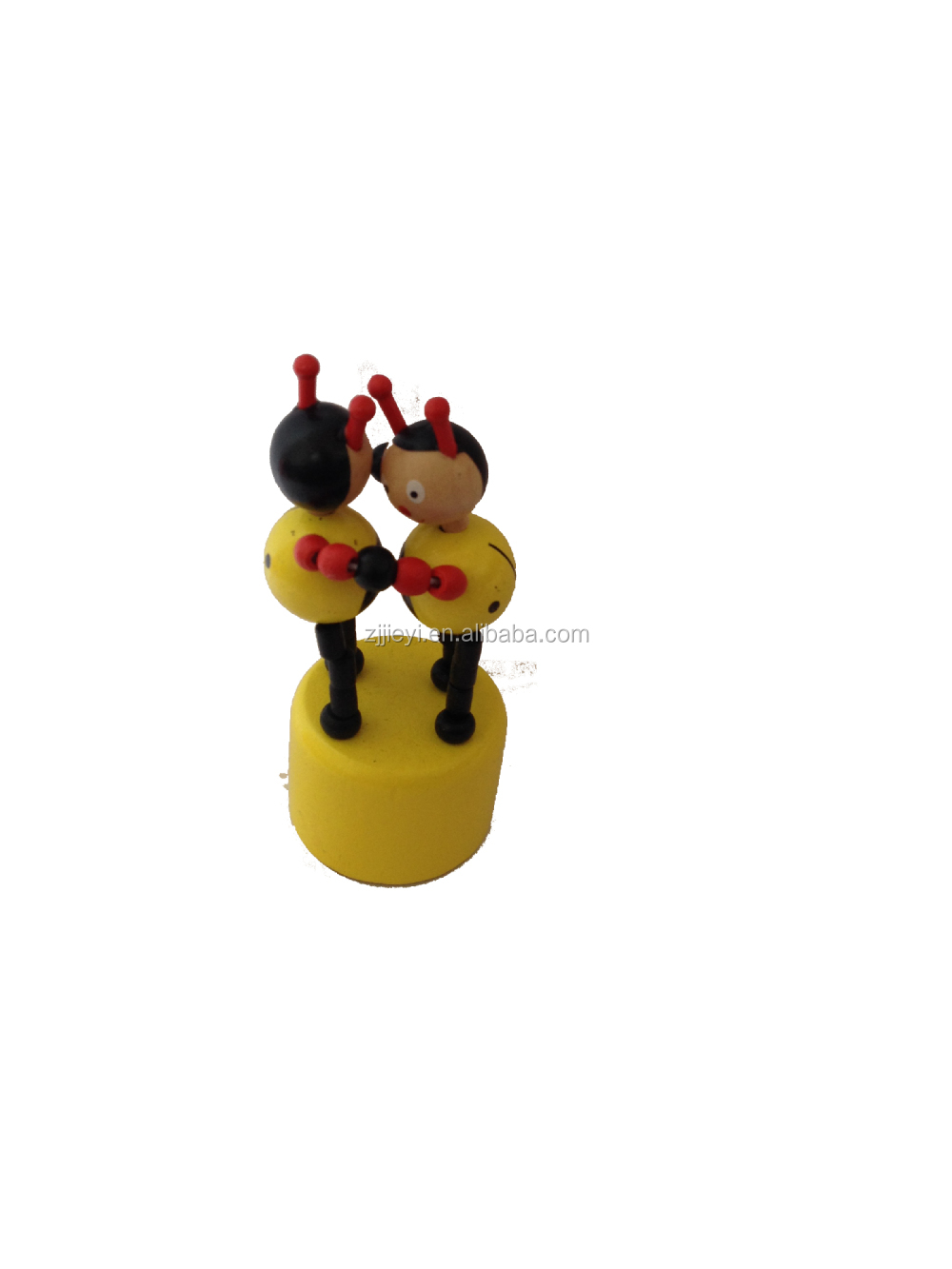 木製のおもちゃのプロモーション熱い販売プッシュボタンキリン人気のプッシュ操り人形のおもちゃ問屋・仕入れ・卸・卸売り