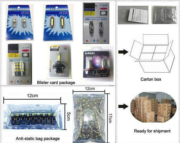 car bulb packing